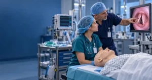Respiratory therapist intubation using a video laryngoscope in a hospital setting